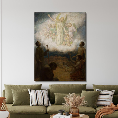 Annunciazione Ai Pastori Hans Thoma hth9 quadro stampato su tela