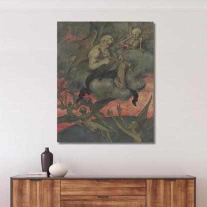 Chronos Affila La Falce Hans Thoma hth21 quadro stampato su tela