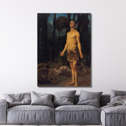 Daniele Nella Fossa Dei Leoni Hans Thoma hth25 quadro stampato su tela