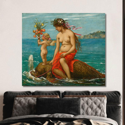 Attraverso Le Onde Hans Thoma hth30 quadro stampato su tela
