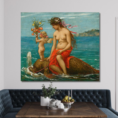 Attraverso Le Onde Hans Thoma hth30 quadro stampato su tela