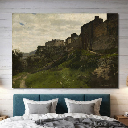 Frammento Di Mura Difensive Hans Thoma hth39 quadro stampato su tela