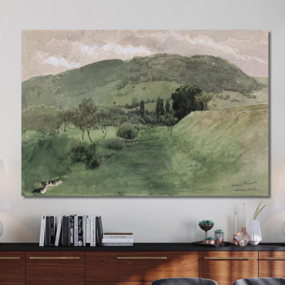 Paesaggio Nella Foresta Nera 2 Hans Thoma hth46 quadro stampato su tela