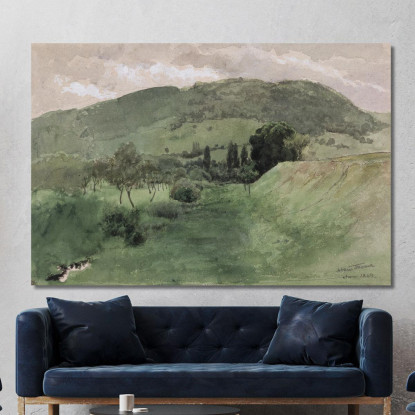 Paesaggio Nella Foresta Nera 2 Hans Thoma hth46 quadro stampato su tela