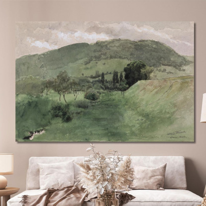 Paesaggio Nella Foresta Nera 2 Hans Thoma hth46 quadro stampato su tela