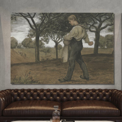 Seminatore Hans Thoma hth69 quadro stampato su tela