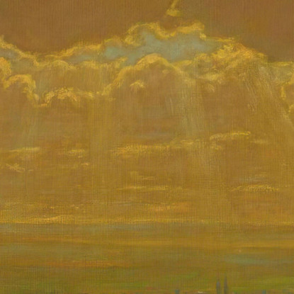 Raggi Di Sole Su Säckingen Foresta Nera Hans Thoma hth73 quadro stampato su tela
