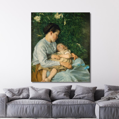 Sotto Il Sambuco Hans Thoma hth85 quadro stampato su tela