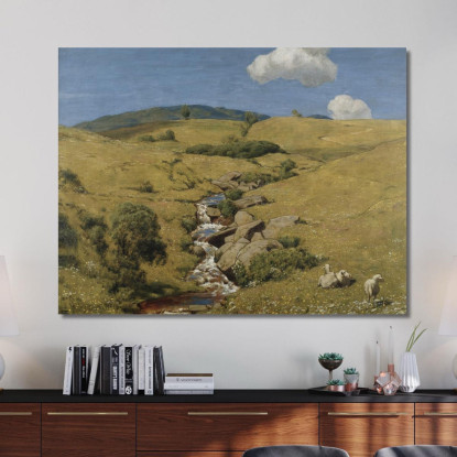 Veduta Dalla Foresta Nera Hans Thoma hth87 quadro stampato su tela