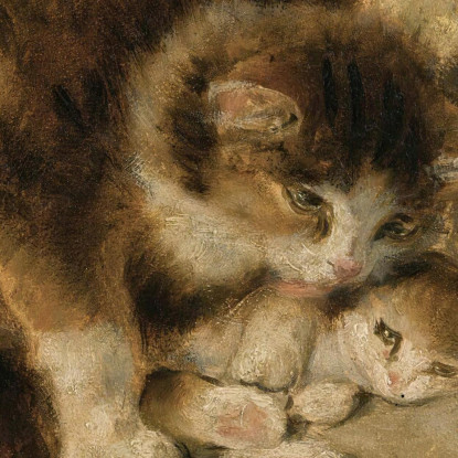 Orgoglio Materno Henriëtte Ronner-Knip hrk16 quadro stampato su tela