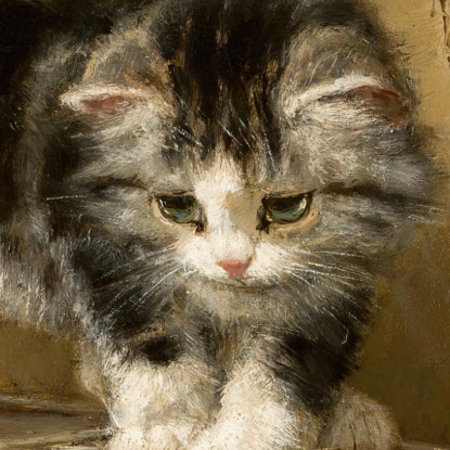 Il Giovane Artista Henriëtte Ronner-Knip hrk24 quadro stampato su tela