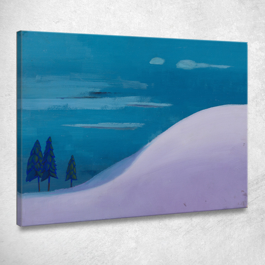 Paesaggio In Blu Viola Karl Wiener kwn307 quadro stampato su tela Paesaggio In Blu Viola Karl Wiener kwn307 quadro stampato su tela