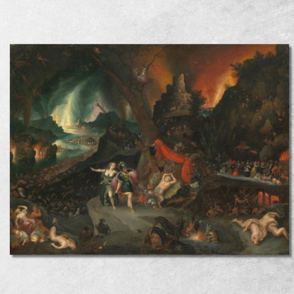 Enea E La Sibilla Nell'Oltretomba Jan Brueghel the Younger jby8 quadro stampato su tela