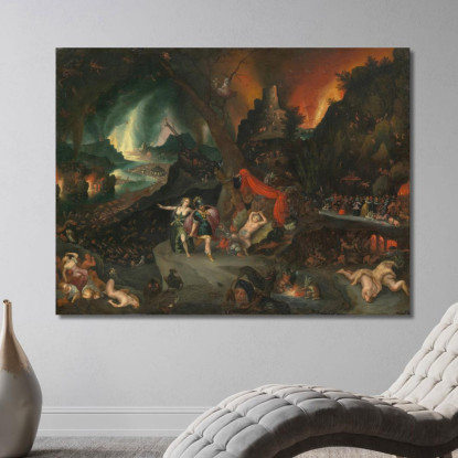 Enea E La Sibilla Nell'Oltretomba Jan Brueghel the Younger jby8 quadro stampato su tela