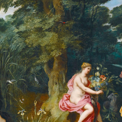 Allegoria Dei Quattro Elementi Ii Jan Brueghel the Younger jby9 quadro stampato su tela