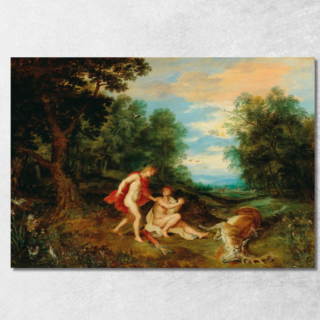 Apollo Che Consola Ciparisso Jan Brueghel the Younger jby16 quadro stampato su tela Apollo Che Consola Ciparisso Jan Brueghel the Younger jby16 quadro stampato su tela