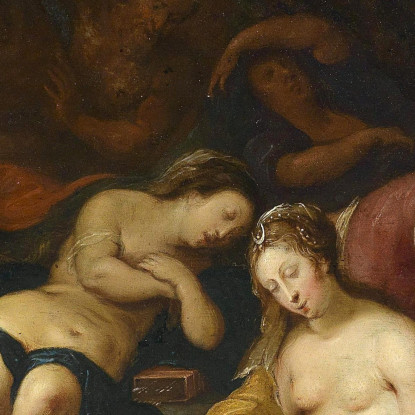 Diana E Le Sue Ninfe Dopo La Caccia Jan Brueghel the Younger jby19 quadro stampato su tela