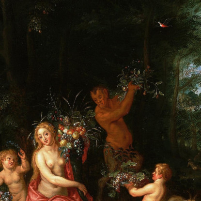 Paesaggio Con Cerere (Allegoria Della Terra) Jan Brueghel the Younger jby24 quadro stampato su tela