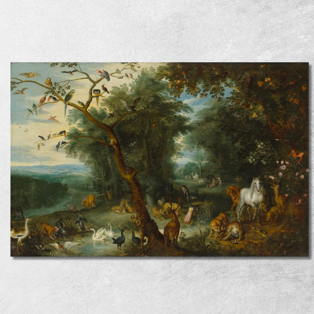Paradiso Jan Brueghel the Younger jby31 quadro stampato su tela