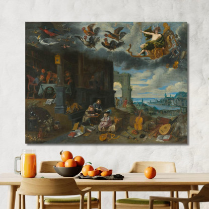 I Figli Del Pianeta Mercurio Jan Brueghel the Younger jby35 quadro stampato su tela