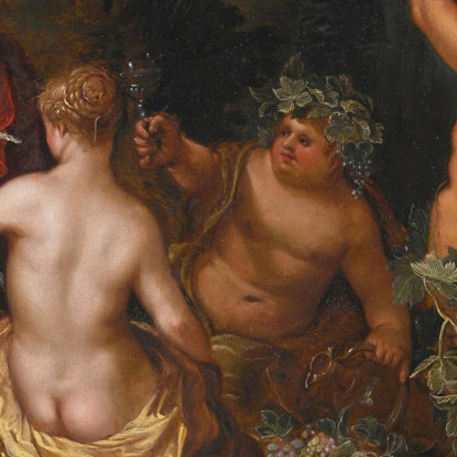 La Festa Di Bacco Jan Brueghel the Younger jby37 quadro stampato su tela