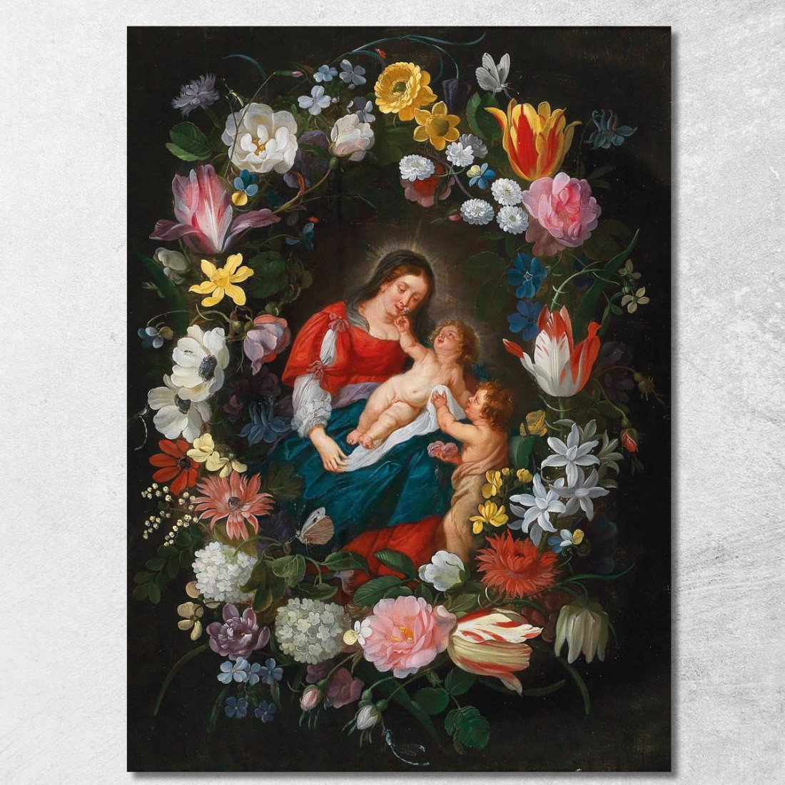 La Vergine Con Il Bambino E Il Piccolo San Giovanni Battista Circondati Da Una Ghirlanda Di Fiori Jan Brueghel the Younger jby4 La Vergine Con Il Bambino E Il Piccolo San Giovanni Battista Circondati Da Una Ghirlanda Di Fiori Jan Brueghel the Younger jby4