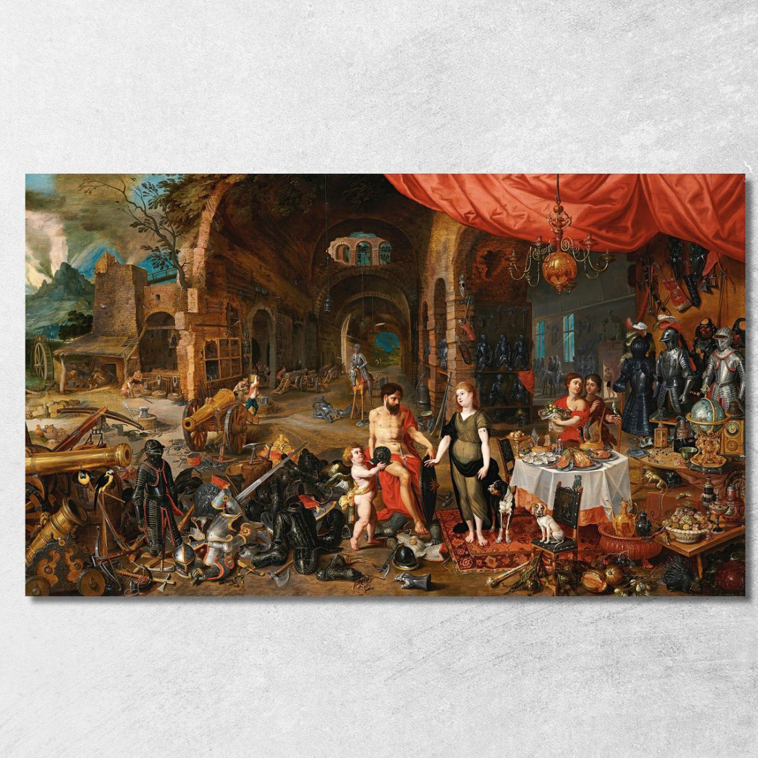 Venere Alla Fucina Di Vulcano Jan Brueghel the Younger jby44 quadro stampato su tela