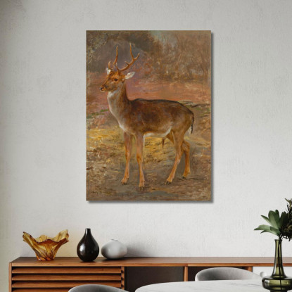 Cerf Rosa Bonheur rbn10 quadro stampato su tela