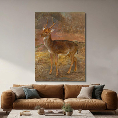 Cerf Rosa Bonheur rbn10 quadro stampato su tela