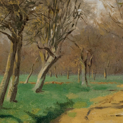 La Plaine Et Les Champs (Le Chemin Tournant À L'Entrée Du Bois) Rosa Bonheur rbn23 quadro stampato su tela