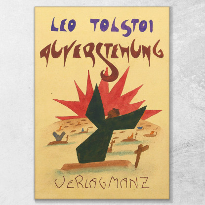 Lev Tolstoj Resurrezione Editore Manz Karl Wiener kwn317 quadro stampato su tela