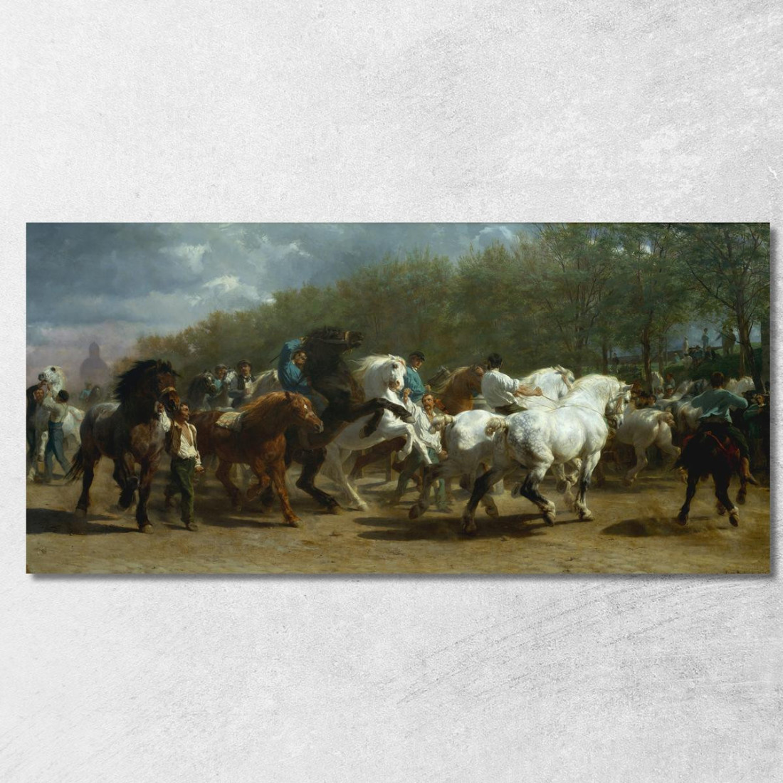 La Fiera Dei Cavalli Rosa Bonheur rbn47 quadro stampato su tela La Fiera Dei Cavalli Rosa Bonheur rbn47 quadro stampato su tela