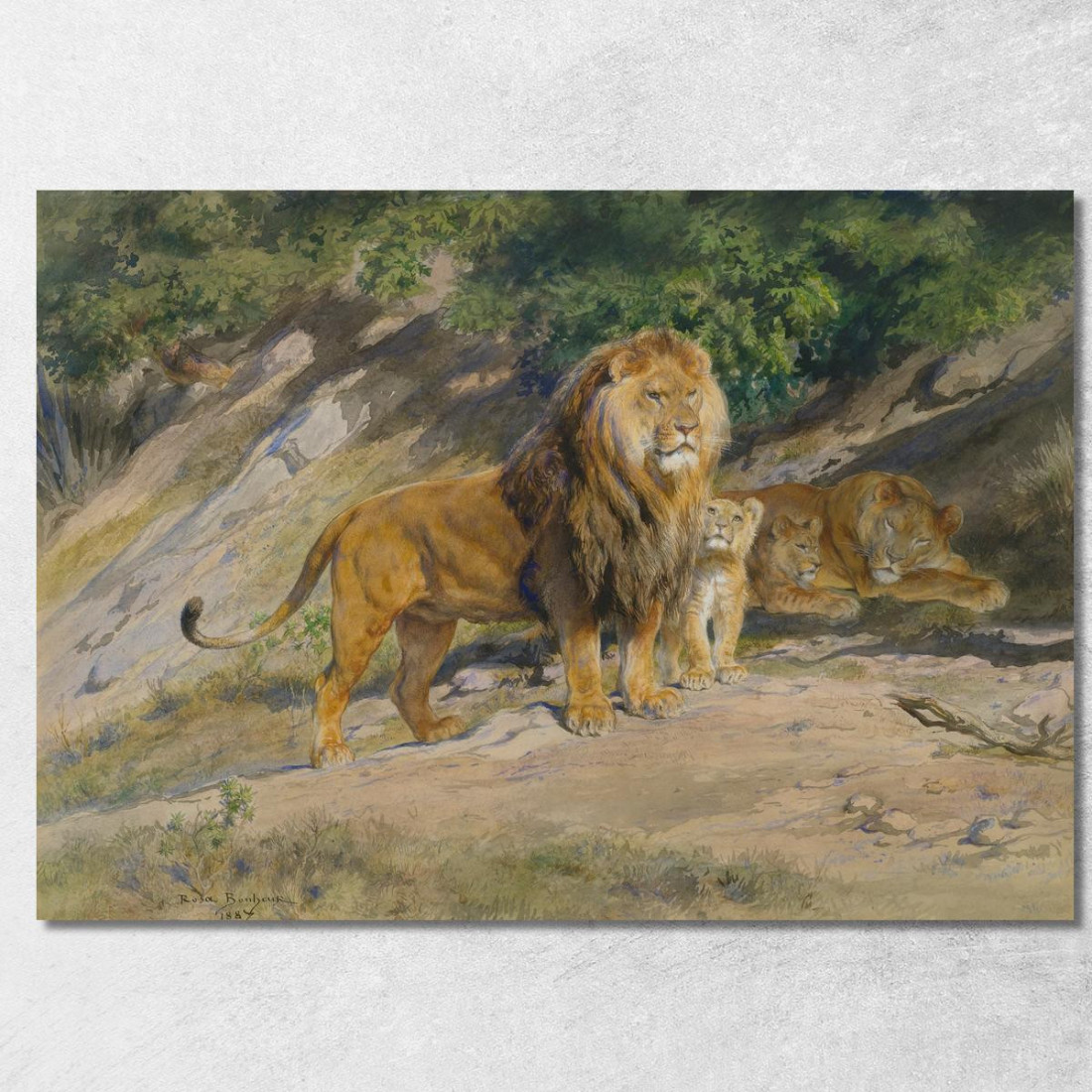 Il Re Osserva Rosa Bonheur rbn48 quadro stampato su tela Il Re Osserva Rosa Bonheur rbn48 quadro stampato su tela