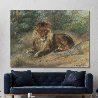 Il Vecchio Monarca Rosa Bonheur rbn50 quadro stampato su tela