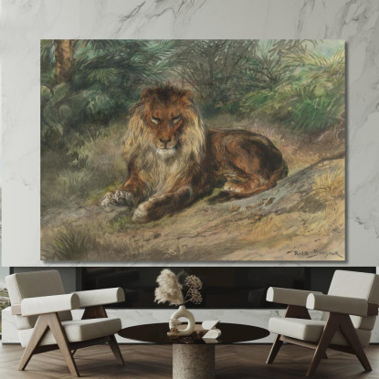 Il Vecchio Monarca Rosa Bonheur rbn50 quadro stampato su tela