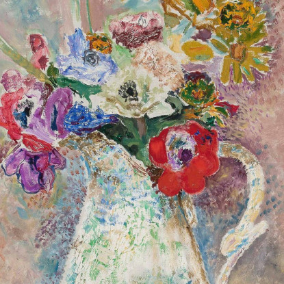 Anemoni Zygmunt Waliszewski zwl1 quadro stampato su tela