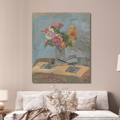 Bouquet Di Rose Zygmunt Waliszewski zwl7 quadro stampato su tela