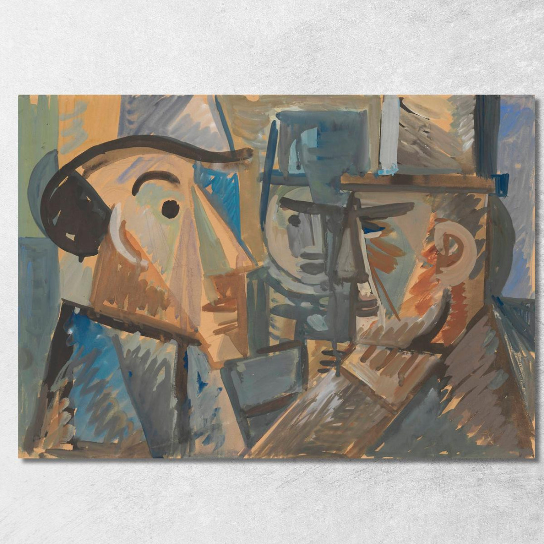 Conversazione Zygmunt Waliszewski zwl8 quadro stampato su tela