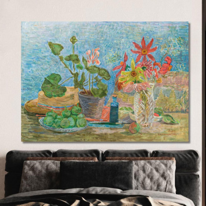 Fiori E Frutta Zygmunt Waliszewski zwl16 quadro stampato su tela