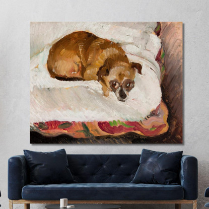 Cane Sdraiato 2 Zygmunt Waliszewski zwl27 quadro stampato su tela