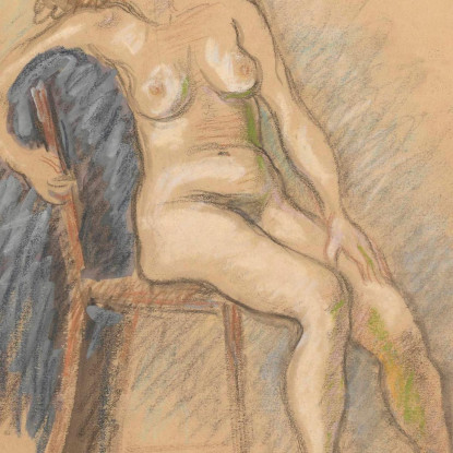 Nudo Seduto Su Una Sedia Zygmunt Waliszewski zwl31 quadro stampato su tela