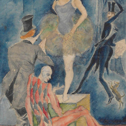 Scena In Un Circo Svetlana Zygmunt Waliszewski zwl36 quadro stampato su tela