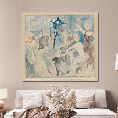 Sartine Zygmunt Waliszewski zwl38 quadro stampato su tela