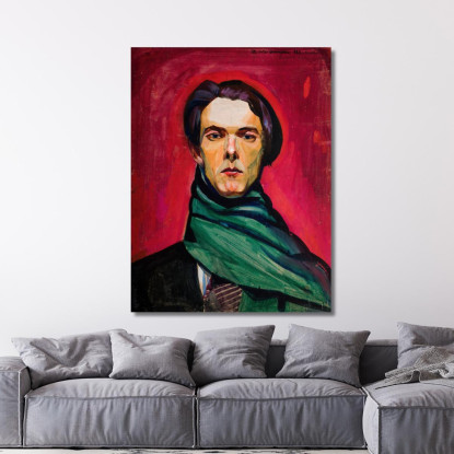 Autoritratto 3 Zygmunt Waliszewski zwl40 quadro stampato su tela