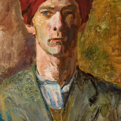 Autoritratto Con Turbante Zygmunt Waliszewski zwl41 quadro stampato su tela