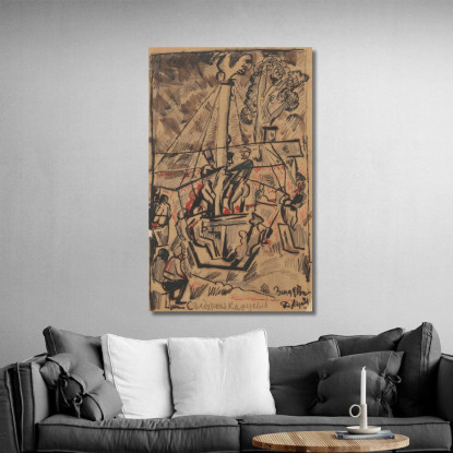 Giostra Dei Soldati Zygmunt Waliszewski zwl44 quadro stampato su tela