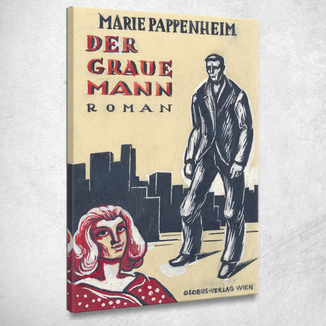 Marie Pappenheim L'Uomo Grigio Romanzo Globus Verlag Vienna Variante 1 Karl Wiener kwn329 quadro stampato su tela Marie Pappenheim L'Uomo Grigio Romanzo Globus Verlag Vienna Variante 1 Karl Wiener kwn329 quadro stampato su tela