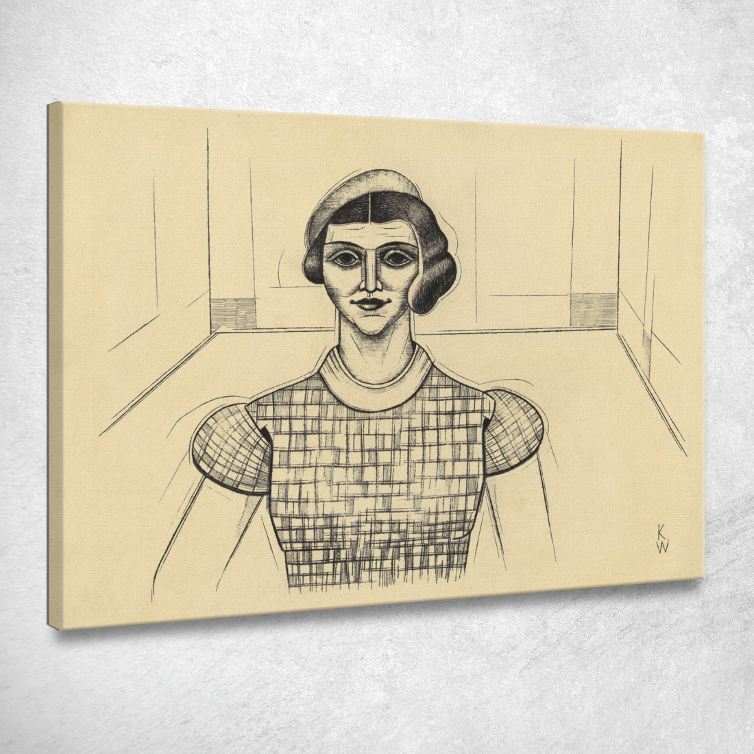 Ragazza 3 Karl Wiener kwn346 quadro stampato su tela Ragazza 3 Karl Wiener kwn346 quadro stampato su tela