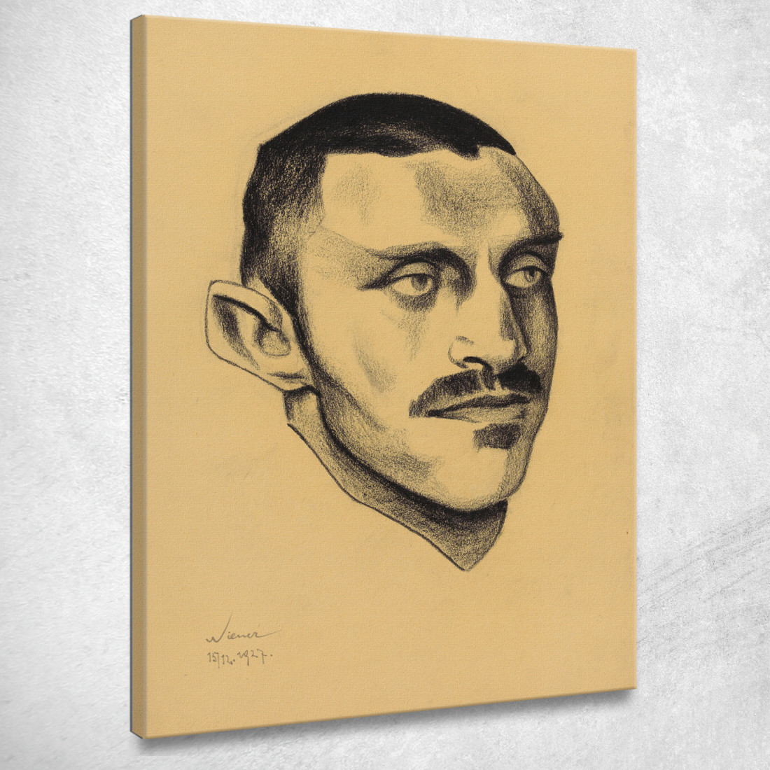 Ritratto Maschile 5 Karl Wiener kwn359 quadro stampato su tela Ritratto Maschile 5 Karl Wiener kwn359 quadro stampato su tela