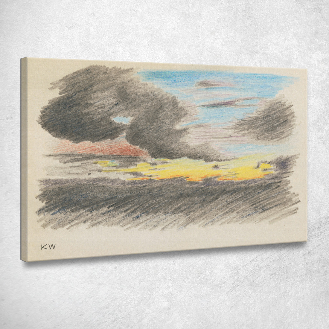 Studi Sulla Natura Xliii Karl Wiener kwn393 quadro stampato su tela Studi Sulla Natura Xliii Karl Wiener kwn393 quadro stampato su tela
